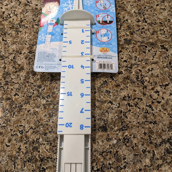 Snow Measuring Stick Sno-tall Snowman with Sliding Hand Winter Sled Ski Snowfall - Picture 2 of 2